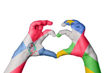 Dominik Cumhuriyeti Orta Afrika Cumhuriyeti Kalbi, El hareketi kalp yapma, Kırpma Yolu