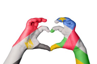 Mısır Orta Afrika Cumhuriyeti Kalbi, El hareketi kalp yapma, Kırpma Yolu