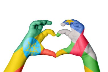 Etiyopya Orta Afrika Cumhuriyeti Kalbi, El hareketi kalp yapma, Kırpma Yolu