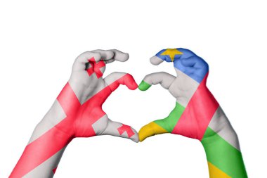 Gürcistan Orta Afrika Cumhuriyeti Kalbi, El hareketi kalp yapma, Kırpma Yolu