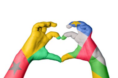 Gine Bissau Orta Afrika Cumhuriyeti Kalbi, El hareketi kalp yapma, Kırpma Yolu