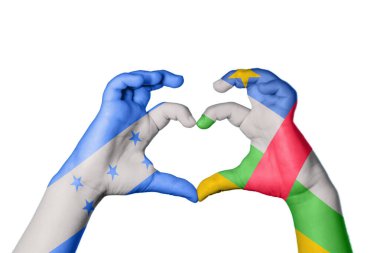 Honduras Orta Afrika Cumhuriyeti Kalbi, El hareketi kalp yapma, Kırpma Yolu