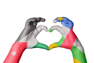 Ürdün Orta Afrika Cumhuriyeti Kalbi, El hareketi kalp yapma, Kırpma Yolu