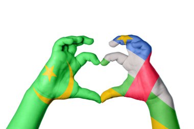 Moritanya Orta Afrika Cumhuriyeti Kalbi, El hareketi kalp yapma, Kırpma Yolu