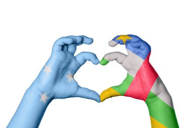 Mikronezya Orta Afrika Cumhuriyeti Kalbi, El hareketi kalp yapma, Kırpma Yolu