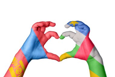 Moğolistan Orta Afrika Cumhuriyeti Kalbi, El hareketi kalp yapma, Kırpma Yolu