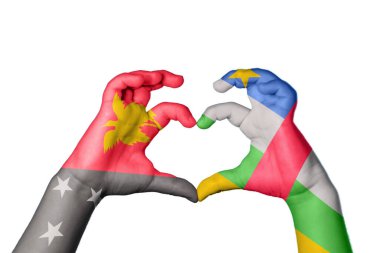 Papua Yeni Gine Orta Afrika Cumhuriyeti Kalbi, El hareketi kalp yapma, Kırpma Yolu