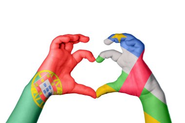 Portekiz Orta Afrika Cumhuriyeti Kalbi, El hareketi kalp yapma, Kırpma Yolu