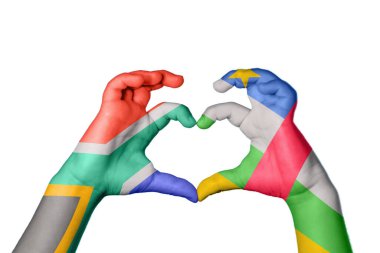 Güney Afrika Orta Afrika Cumhuriyeti Kalbi, El hareketi kalp yapma, Kırpma Yolu