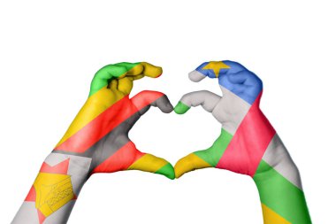 Zimbabwe Orta Afrika Cumhuriyeti Kalbi, El hareketi kalp yapma, Kırpma Yolu