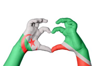 Cezayir Çeçenistan Kalbi, El hareketi kalp yapmak, Kırpma Yolu