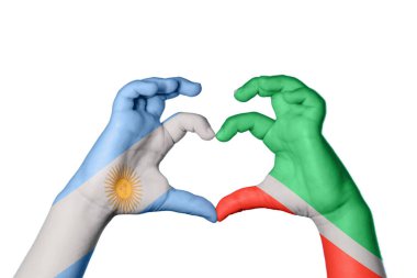 Arjantin Çeçenistan Kalbi, El hareketi kalp yapmak, Kırpma Yolu