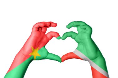 Burkina Faso Çeçenistan Kalbi, El hareketi kalp yapma, Kırpma Yolu