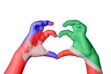 Kamboçya Çeçenistan Kalbi, El hareketi kalp yapmak, Kırpma Yolu