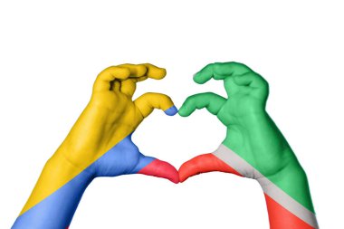 Kolombiya Çeçenistan Kalbi, El hareketi kalp yapmak, Kırpma Yolu