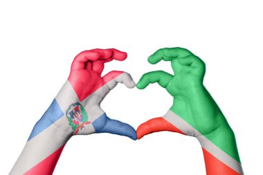 Dominik Cumhuriyeti Çeçenistan Kalbi, El hareketi kalp yapma, Kırpma Yolu