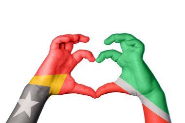 Doğu Timor Çeçenistan Kalbi, El hareketi kalp yapmak, Kırpma Yolu