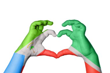 Ekvator Ginesi Çeçenistan Kalbi, El hareketi kalp yapma, Kırpma Yolu