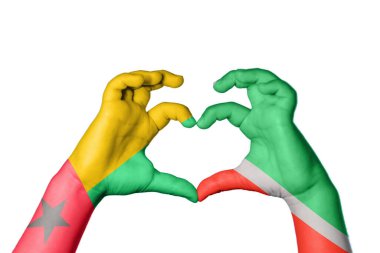 Gine Bissau Çeçenistan Kalbi, El hareketi kalp yapma, Kırpma Yolu