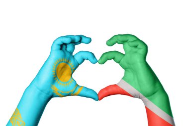 Kazakistan Çeçenistan Kalbi, El hareketi kalp yapma, Kırpma Yolu