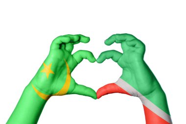 Moritanya Çeçenistan Kalbi, El hareketi kalp yapma, Kırpma Yolu