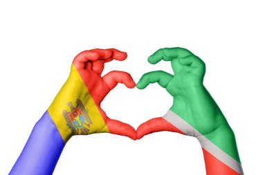 Moldova Çeçenistan Kalbi, El hareketi kalp yapma, Kırpma Yolu