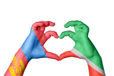 Moğolistan Çeçenistan Kalbi, El hareketi kalp yapma, Kırpma Yolu