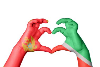 Karadağ Çeçenistan Kalbi, El hareketi, kalp yapma, Kırpma Yolu