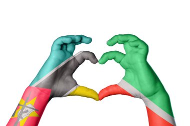 Mozambik Çeçenistan Kalbi, El hareketi kalp yapma, Kırpma Yolu