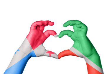 Panama Çeçenistan Kalbi, El hareketi kalp yapmak, Kırpma Yolu