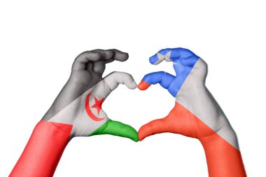 Sahra Arap Demokratik Cumhuriyeti Şili Kalbi, El hareketi kalp yapma, Kırpma Yolu