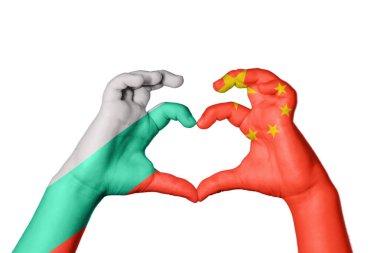 Bulgaristan Çin Kalbi ve El hareketi kalp yaptı, Kırpma Yolu