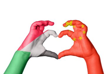 Sudan Çin Kalbi, El hareketi kalp yapma, Kırpma Yolu