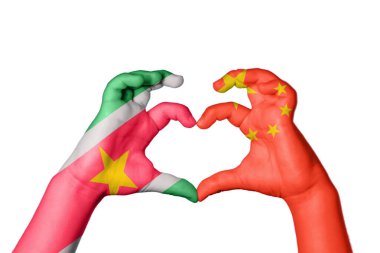 Surinam China Heart, el hareketi kalp yapma, kırpma yolu