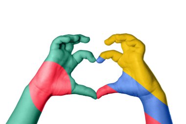 Bangladeş Kolombiya Kalbi, El hareketi kalp yapma, Kırpma Yolu