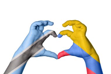 Botswana Kolombiya Kalbi, El hareketi kalp yapma, Kırpma Yolu