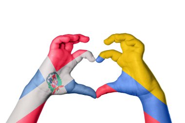 Dominik Cumhuriyeti Kolombiya Kalbi, El hareketi kalp yapma, Kırpma Yolu