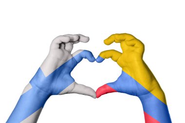 Finlandiya Kolombiya Kalbi, El hareketi kalp yapma, Kırpma Yolu