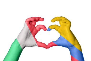 İtalya Kolombiya Kalbi, El hareketi, kalp yapma, Kırpma Yolu