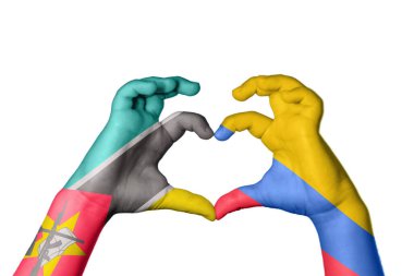 Mozambik Kolombiya Kalbi, El hareketi kalp yapma, Kırpma Yolu