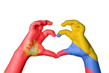 Karadağ Kolombiya Kalbi, El hareketi, kalp yapma, Kırpma Yolu