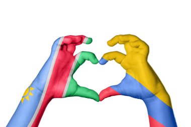 Namibya Kolombiya Kalbi, El hareketi kalp yapma, Kırpma Yolu