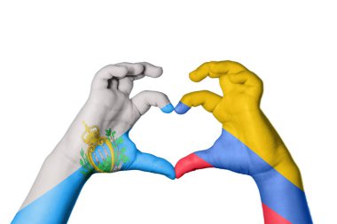 San Marino Kolombiya Kalbi, El hareketi kalp yapma, Kırpma Yolu