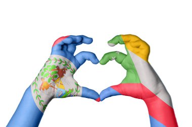 Belize Komoros Kalbi, El hareketi kalp yapma, Kırpma Yolu