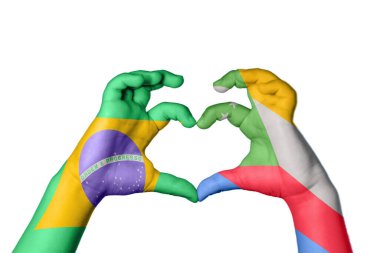 Brezilya Komoros Kalbi, El hareketi kalp yapma, Kırpma Yolu