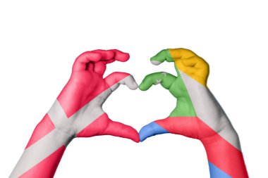 Danimarka Komoros Kalbi, El hareketi kalp yapma, Kırpma Yolu