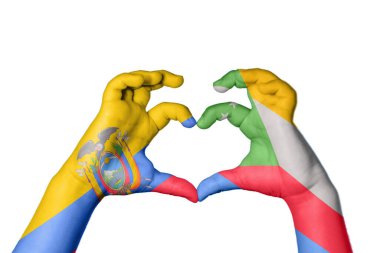 Ekvador Komoros Kalbi, El hareketi kalp yapma, Kırpma Yolu