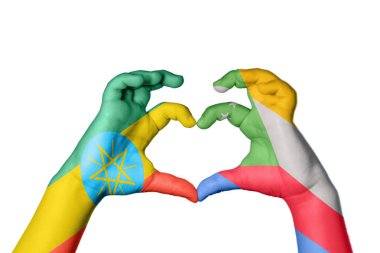 Etiyopya Komoros Kalbi, El hareketi kalp yapma, Kırpma Yolu