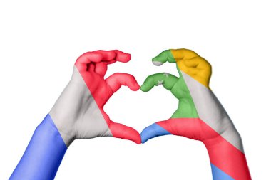 France Comoros Heart, El hareketi, kalp yapma, Kırpma Yolu