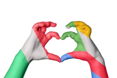 İtalya Komoros Kalbi, El hareketi, kalp yapma, Kırpma Yolu